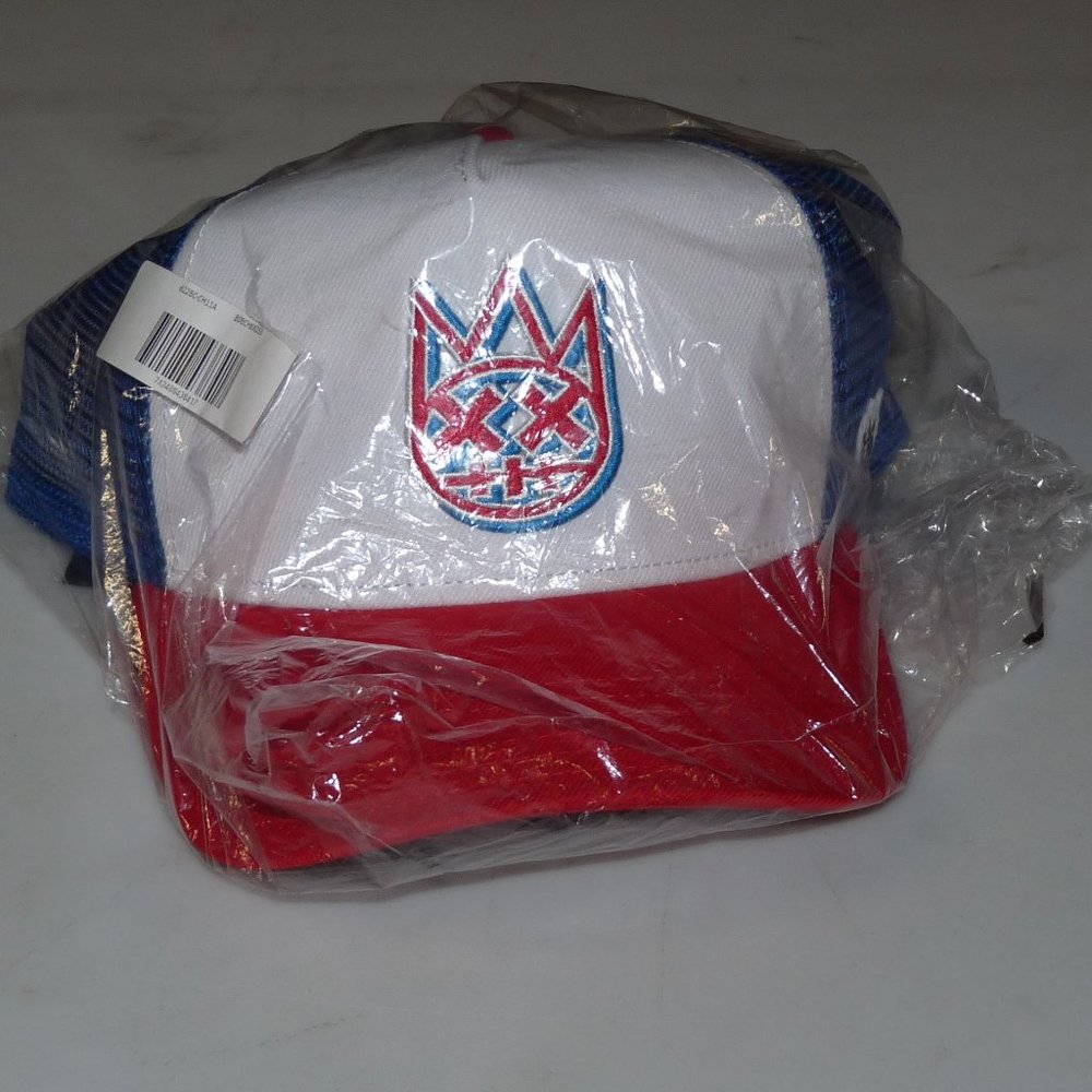 Cult of Individuality Mens Trucker Hat Red White Blue Curved Visor